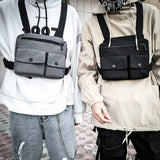 Men Waist Bag Hip-hop Chest Rig Bag For Men Tactical Vest Pack