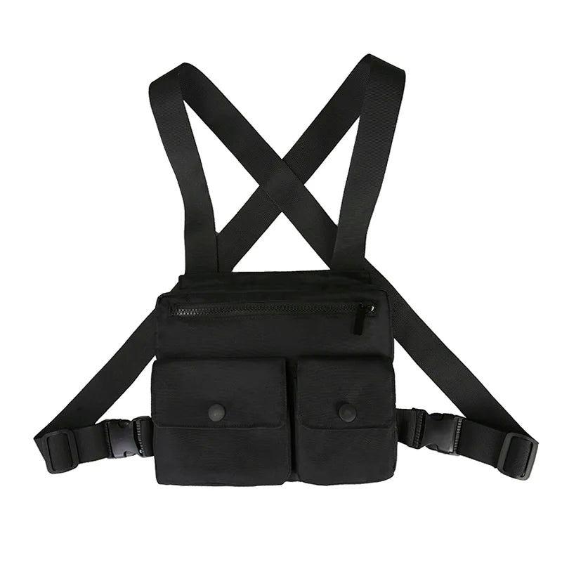 Men Waist Bag Hip-hop Chest Rig Bag For Men Tactical Vest Pack