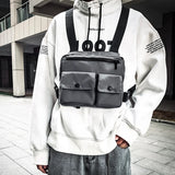 Men Waist Bag Hip-hop Chest Rig Bag For Men Tactical Vest Pack
