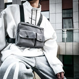 Men Waist Bag Hip-hop Chest Rig Bag For Men Tactical Vest Pack