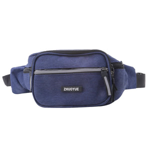 Men Waist Bag Pack Casual Functional Belt Bag Large Belt Pouch Phone Money