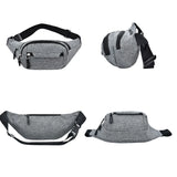 Canvas Waist Bag Large Phone Belt Bag Pouch