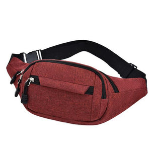 Men Waist Bag Pack Men's Wallet Purse Casual Large Phone Belt Bag Pouch