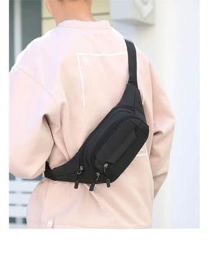 Men Waist Bag Pack Large Phone Belt Bag Pouch