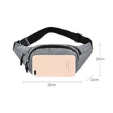 Canvas Waist Bag Large Phone Belt Bag Pouch