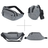 Canvas Waist Bag Pack Men's Wallet Purse Phone Belt Pouch Women Travel Bag