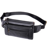 Men Waist Bag Pack Travel Purse Casual Leather Belt Bags Hip Bags Male Fanny Pac