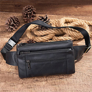 Men Waist Bag Pack Travel Purse Casual Men's Leather Belt Bags heuptas