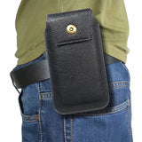 Men Waist Bag Phone Bags Pu Leather Fanny Classic Texture Creative Delicate