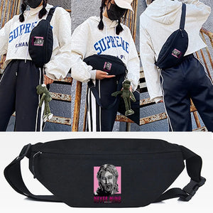 David Print Chest Pack Travel Phone Belt Bag for Men Women