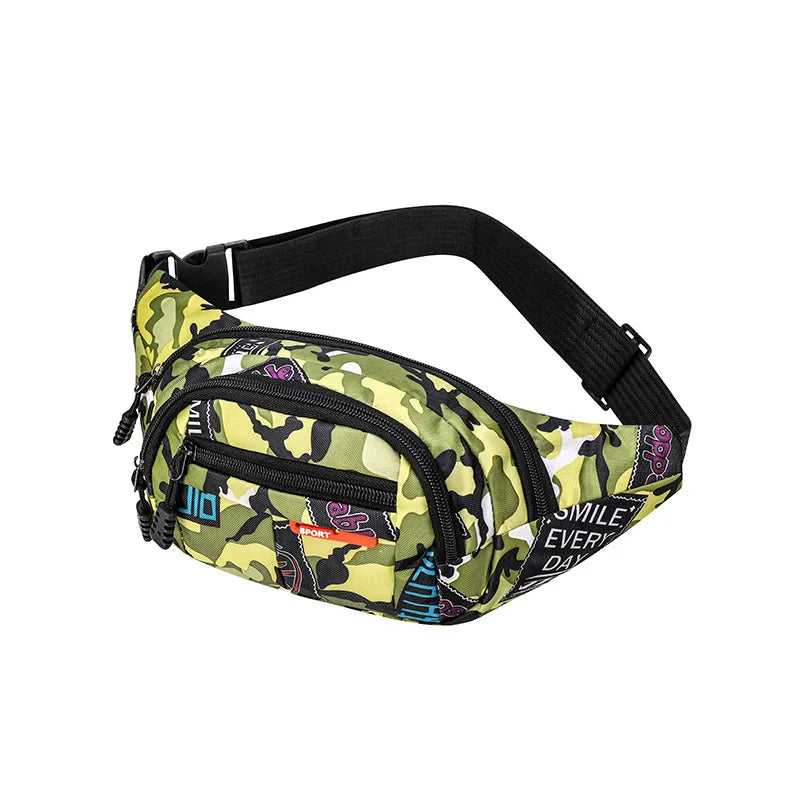 Men Waist Pack Chest Bag Casual Fanny Pack Phone Pouch Sports Belt Bag