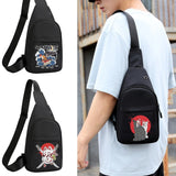 Canvas Mask Print Waist Pack Large Phone Belt Bag