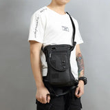 Men Waterproof Waist Pack Leg Bag Drop Messenger Shoulder Travel Motorcycle