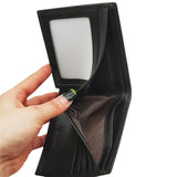 Genuine Leather Men's Wallet RFID Short Business Wallet