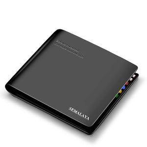 Genuine Leather Men's Wallet RFID Short Business Wallet