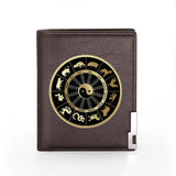 Men Wallet Leather 12 Animal Print Billfold Slim Card Holder Money Bag