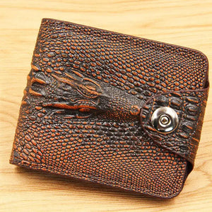 Men Wallet Leather Short Purse Billetera Hombre Vintage Style
