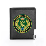 Leather Guardia Civil A.R.S. Printed Wallet