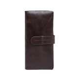 Men Wallet Leather Long Leather Wallet Leisure Cow Leather Wallet