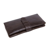 Men Wallet Leather Long Leather Wallet Leisure Cow Leather Wallet