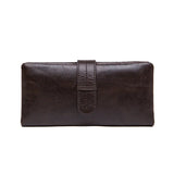 Men Wallet Leather Long Leather Wallet Leisure Cow Leather Wallet