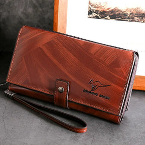 Men Wallet Clutch Bag Cartera Homme Business Long Zipper Coin Purse