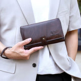 Men Wallet Clutch Bag Cartera Homme Business Long Zipper Coin Purse
