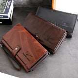 Men Wallet Clutch Bag Cartera Homme Business Long Zipper Coin Purse