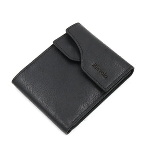 Men Wallet Short Skin Wallets Purses PU Leather Money Clips Solid Thin Wallet Fo