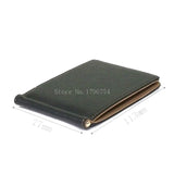 Men Wallet Short Skin Wallets Purses PU Leather Money Clips Solid Thin Wallet Fo