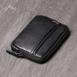 Short Money Clip Bag Leather Wallets for Men and Women