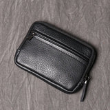 Short Money Clip Bag Leather Wallets for Men and Women