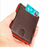Men Wallets Dollar Slim Purse Money Clip Short Money Purses Leather Zipper Walle