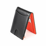 Men Wallets Dollar Slim Purse Money Clip Short Money Purses Leather Zipper Walle
