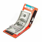 Men Wallets Dollar Slim Purse Money Clip Short Money Purses Leather Zipper Walle