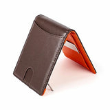 Men Wallets Dollar Slim Purse Money Clip Short Money Purses Leather Zipper Walle