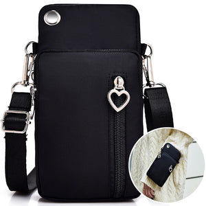 Men Women Messenger Bag Mini Shoulder Bag Diagonal Multi-Function Phone Bag