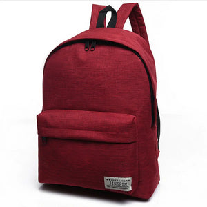 Men Women Backpacks Canvas Rucksack School Travel College Bag Casual