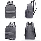 Men Women Backpacks Canvas Rucksack School Travel College Bag Casual
