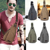 Canvas Sling Bag Backpack Crossbody Chest Bag Daily Casual Hiking