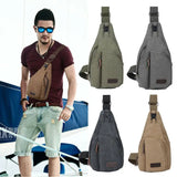 Canvas Sling Bag Backpack Crossbody Chest Bag Daily Casual Hiking