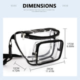 Clear Fanny Pack Waterproof Waist Bag PVC Transparent Adjustable Belt Bum Bag