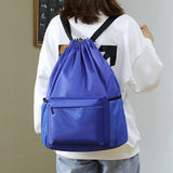 Waterproof Nylon Drawstring Backpack Large Capacity Travel Bag