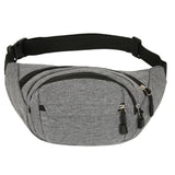 Men Women Fanny Pack Outdoor Sports Running Waist Bag Canvas Travel Phone Bag