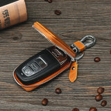 Men Women Leather Car Key Holders Retro Keychain