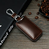 Men Women Leather Car Key Holders Retro Keychain