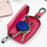 Leather Weave Key Holders Keychains Wallets