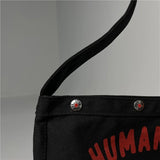 Men Women HUMAN Casual Canvas Bag