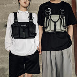 Harajuku Hip Hop Tactical Techwear Backpack Chest Bag Reflective Mochila