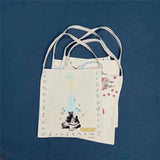 KAPITAL Vintage Canvas Oil Painting Couple Shoulder Bag